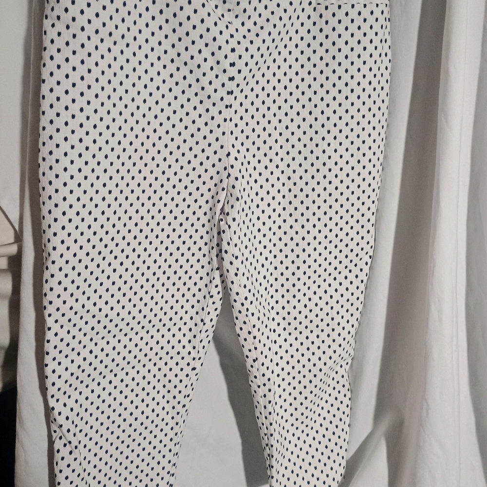 Chico's Black and White Polka Dot Pants